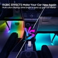 thumbnail image 3 of Govee Interior Car LED Lights,RGBIC Color Changing Effect,Smart APP Control,4 Music Mode,4 Pack,0.98 Ft, 3 of 11