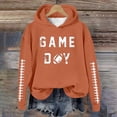 thumbnail image 2 of WEAIXIMIUNG Sweat à Capuche pour Femmes, Imprimé Football Baseball, Col Rond et Manches Longues, 2 of 4