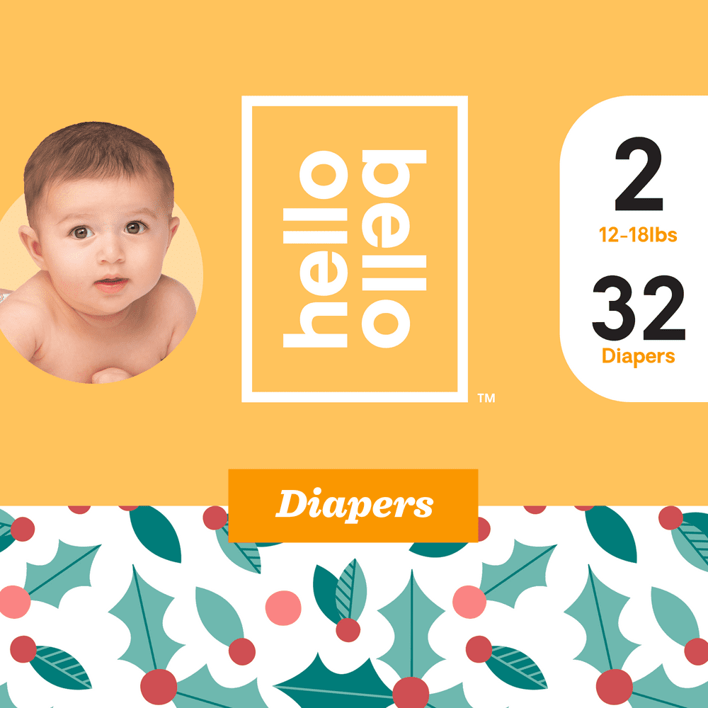 Hello Bello Diapers Holly Jollies Size 2 (32ct)