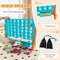 thumbnail image 6 of Costway Wall Mounted or Tabletop 4 in a Row Jumbo 4-to-Score Connect Game Set Orange, 6 of 10
