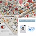 thumbnail image 4 of Watercolor Flowers Blackout Curtains for Bedroom/Living Room, Thermal Insulated Kitchen Curtains, Rustic Spring Floral Botanical Beige Grommet Darkening Window Treatment Drapes 52"x63"x2, 4 of 8