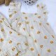thumbnail image 1 of Pijama de corazón para mujer, ropa de dormir con cuello cuadrado, conjunto de pantalones cortos de dos piezas, ropa de noche coreana, traje de casa, ropa de salón con volantes, nuevo, 1 of 4