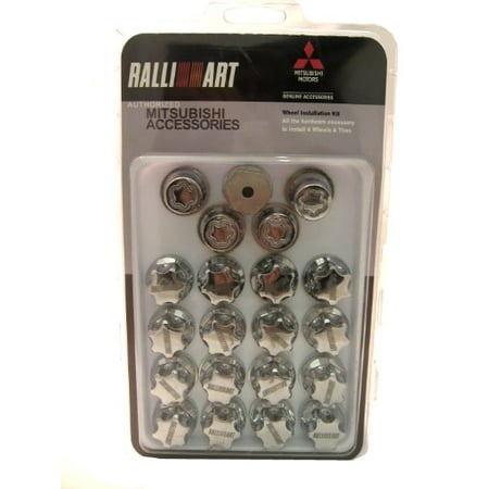 - GENUINE MITSUBISHI RALLIART ECLIPSE EVO GALANT ENDEAVOR LANCER OUTLANDER FLUTED WHEEL LOCKS MZ314152