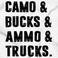 thumbnail image 2 of Camo Bucks Trucks Cute Hunter Son Men's Big & Tall Crewneck Graphic Tee Brisco Brands 2X, 2 of 5