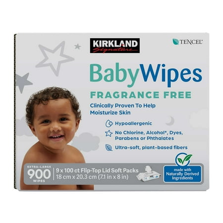Kirkland Signature Baby Wipes 900-count