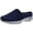 Dark Blue, variant on Womens Takeknit 2 Knit Slip On Mules Navy 6 Extra Wide (E+, WW)