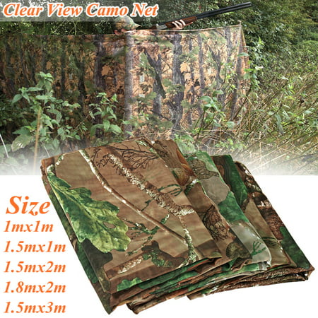 Clearly View Lightweight Clear Sight Pike Camo Tree Hide Netting Decoy Hunting Shooting