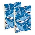 thumbnail image 6 of Cartoon Sharks Spiral Journal Notebook College Ruled Notebook 8.3" x 5.7" A5 Lined Thick Paper Page, 6 of 6