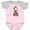 Pink and Heather, variant on Inktastic Farm Animal Boys or Girls Baby Bodysuit