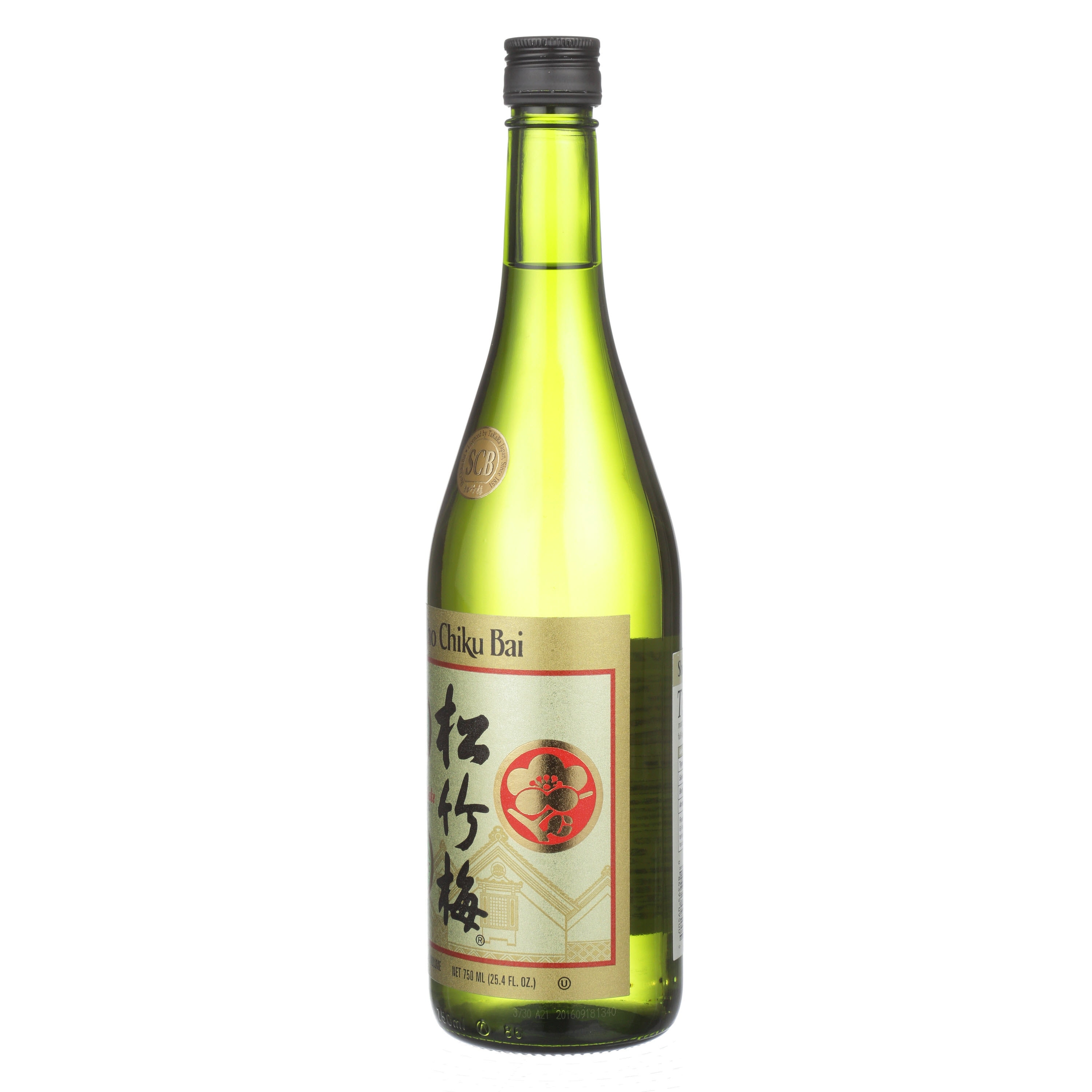 Sho Chiku Bai Junmai Sake, 750 ml, ABV 15.00%, bright citrus notes
