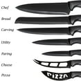 thumbnail image 4 of Knife Block Set, Kitchen Knife Set, 10 Pcs Professional Chef Knife Set with Knife Sharpener & 8 Steak Knives, Ultra Sharp Stainless Steel Knife Set for Kitchen, Dishwasher Safe, 4 of 6