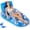 Blue, variant on Inflatable Pool Float Lounge with Removable Canopy, Backrest & Cup Holder, Heavy Duty PVC Water Raft for Adults, Pool Lake Beach Summer Relaxation