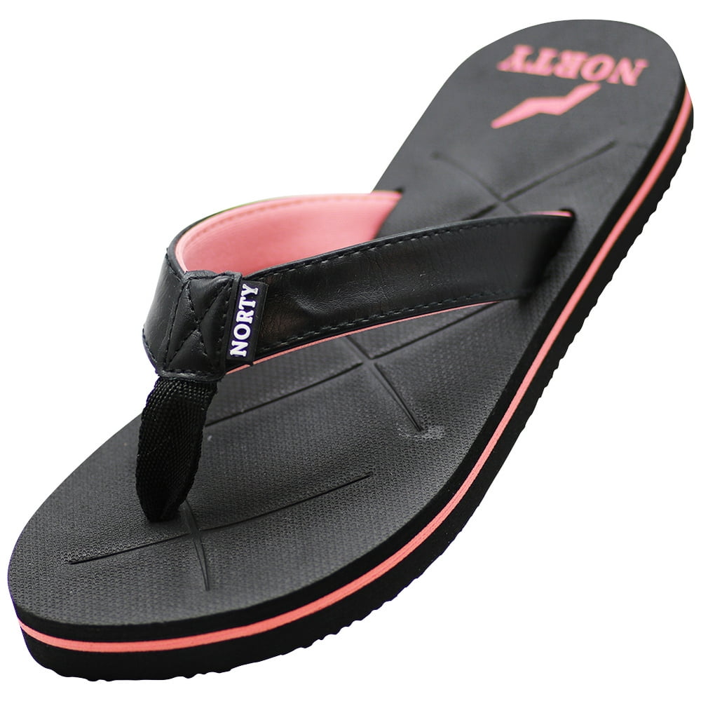 Norty Women's Soft Cushioned Footbed Flip Flop Thong Sandal Runs One