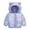 Purple, variant on Zwiiyzr 1-5T Winter Quilted Coats for Kids Baby Boys Girls Windproof Long Sleeve Cotton Padded Jacket Bear Hoods Infant Outerwear Pink