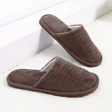 

PIKADINGNIS 2022 Winter Plush Slippers Women Indoor House Furry Cotton Slippers Shoes Non-Slip Floor Home Slippers Couple Slides Bedroom