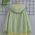 thumbnail image 2 of Boys Lightweight Windbreaker Jacket UPF 50+ Sun Protection, Hooded Breathable Jacket for Kids Outdoor Play & Sports, Sage Green,Size 4-5 T, 2 of 6