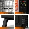 thumbnail image 3 of ETL Portable Radiant Heater, 1250W/1500W Space Heater for Indoor Use, Rapid Heating with Adjustable Thermostat, Perfect for garages, Black, 3 of 8