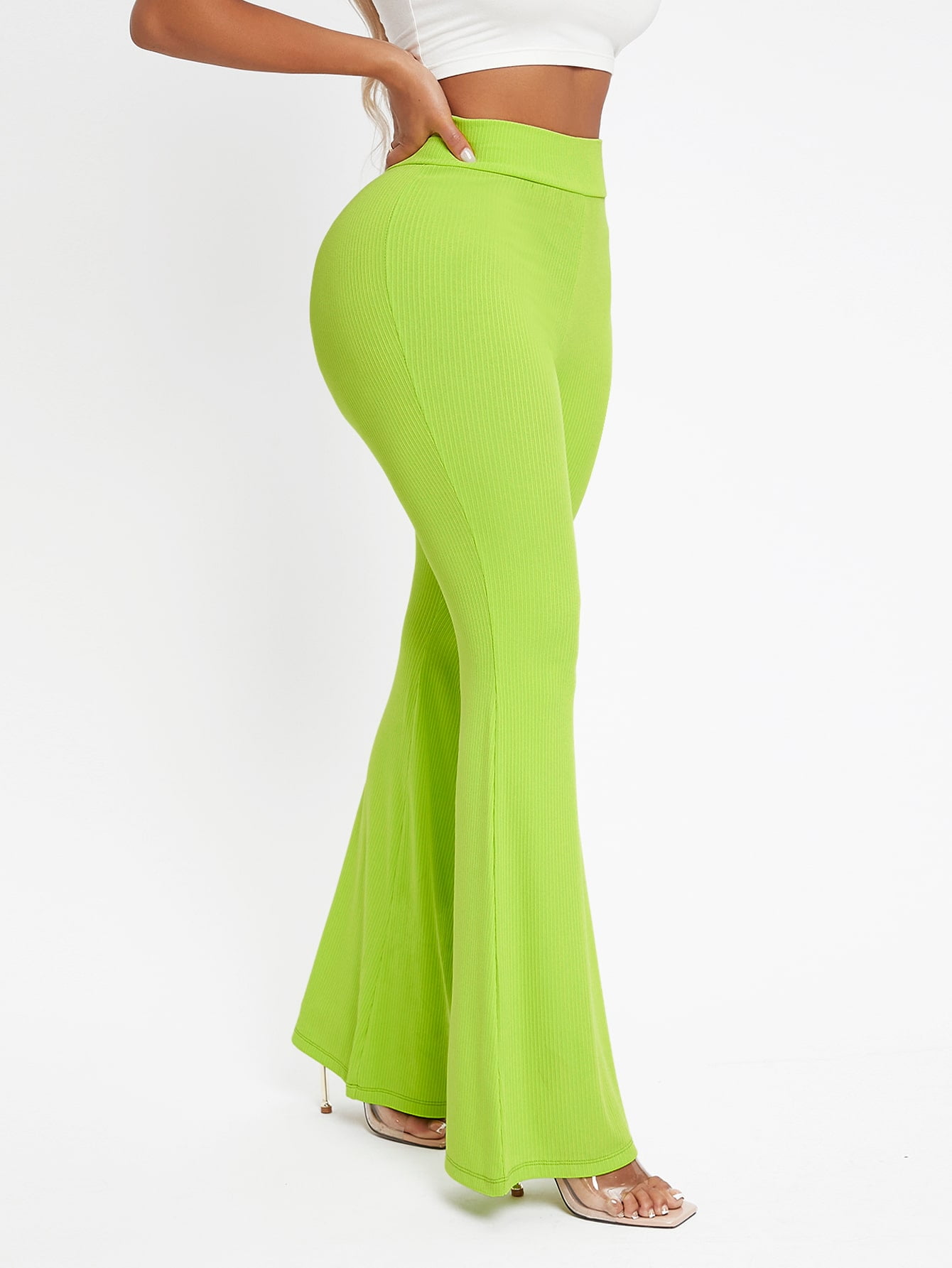 Elegant Women's Seam Front Lettuce Trim 