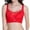 Red, variant on Fsqjgq Bras for Women Plus Size Floral Lace Mesh Full Coverage Convertible Wireless Bras Large Bust Lightly Lined Push Up Bras Thin Underwear Red 36D