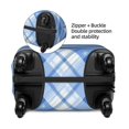 thumbnail image 5 of Multi-Size Suitcase Protective Cover Full Range Double Stitching Invisible Zipper For Travel Business Blueviolet Moroccan Buffalo Plaid Tartan Check Hand-Drawn Sketch_1 X-Large, 5 of 8