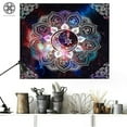 thumbnail image 3 of Luxtrada Mandala Tapestry Wall Hanging Tapestry Wall Hanging Psychedelic Bohemian Hippie Beach Wall Tapestry for Bedroom Living Room Dorm Decor (150X200cm/59" X 79"), 3 of 9