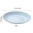 thumbnail image 3 of 6pcs 7.9 inch Unbreakable Dinner Plates,Reusable Plastic Plates,Dishwasher & Microwave Safe,Lightweight Dinnerware Plat Set for Kitchen,Camping(Blue), 3 of 6