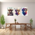 thumbnail image 4 of Hieng Funny Animal Canvas Wall Art Canvas Wall Art For Bedroom Orange,white Posters For Bathroom Bedroom Living Room Office Room Decor(Framed canvas), 4 of 6