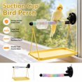 thumbnail image 3 of BASHI Suction Cup Bird Perch Stand for Window Mounting, Bird Travel Companion with Integrated Tray and Feeding Cups, 3 of 7