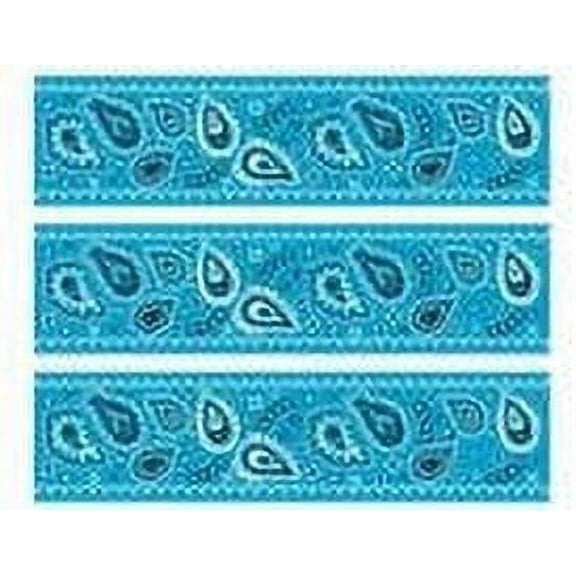Blue Bandana Edible Photo Image Cake Border Decoration