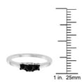 thumbnail image 5 of AoneJewelry Black Diamond Three Stone Prong Set 1/4 Carat Ring White Rose & Yellow 10K Gold, 5 of 5