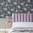 thumbnail image 3 of Fine Décor Akina Navy Floral Wallpaper, 20.5-in by 33-ft, 56.38 sq. ft., 3 of 4
