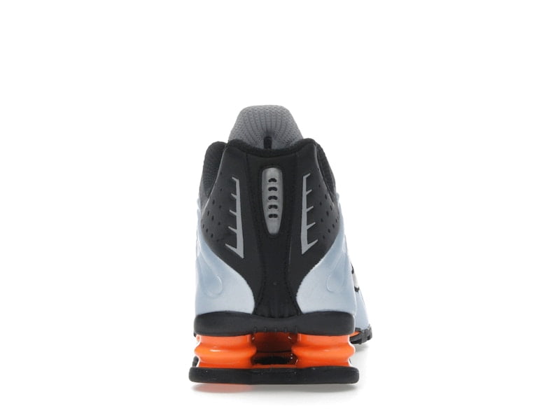 Nike Women's Shox R4 Blue Tint Total Orange Black Metallic Silver Shoes, from StockX