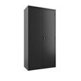 thumbnail image 4 of Hirsh Wardrobe Metal Storage Cabinet 18"D x 36"W x 72"H in Black, 4 of 8