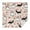 Husky and Pink, variant on Husky and Pioneer Flower Square Tablecloth,Waterproof Square Table Cover,Wipeable Spillproof Washable Table Cover for Home Kitchen Party Decor 42"X42"(107x107cm)