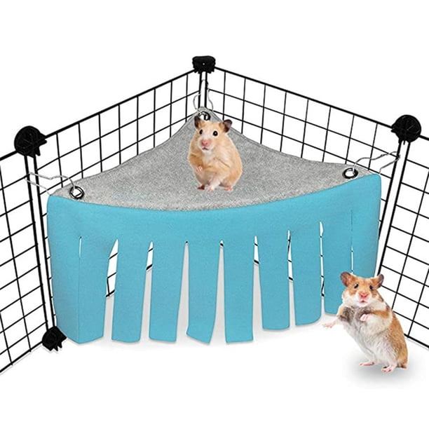 Hammocks Small Creaturel Warm Bed House Cage Cuddle Hamster Accessories For Glider Hamster Small Pet Tasseled Hamster Hammocks