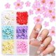 thumbnail image 1 of Encantos de uñas de flores 3d para uñas acrílicas, 6 rejillas flores de uñas 3d diamantes de imitación flor de cerezo, 1 of 5