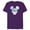 Purple, variant on Disney Wedding Matching Mickey Mouse Bow Tie Husband Groom - Short Sleeve Blended T-Shirt for Adults - Customized-Dark Heather