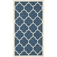 thumbnail image 1 of Safavieh Courtyard Polypropylene Runner Rug CY6914-268-3 in Navy and Beige, 1 of 1