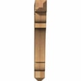 thumbnail image 2 of Ekena Millwork 6"W x 32"D x 44"H Olympic Craftsman Rough Sawn Bracket, Western Red Cedar, 2 of 13