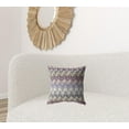 thumbnail image 3 of 16â€ Magenta Cream Hatch Indoor Outdoor Zippered Throw Pillow, 3 of 5