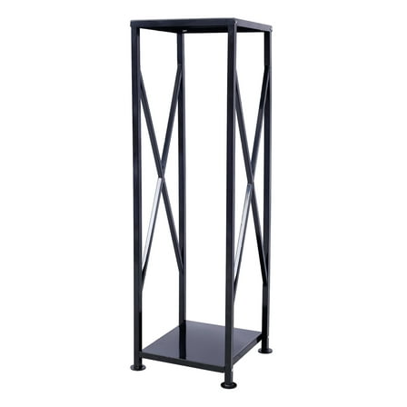 Firewood Rack Indoor Outdoor - Heavy Duty Steel Log Holder for Fireplace, Stove - Black/Grey - 150lbs Capacity Black   Steel