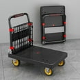thumbnail image 4 of VAETTLO 650lbs Foldable Hand Truck with Cage, Heavy Duty 2-in-1 Platform Cart for Moving & Warehouse, 4 of 7