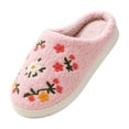 thumbnail image 2 of KEVCHE Women Home Slippers, Cute Slippers Indoor Outdoor Plaid Shoes, Warm Soft Bedroom Shoes Fuzzy Closed Toe Sandals Non Slip House Bedroom Slippers, 2 of 6