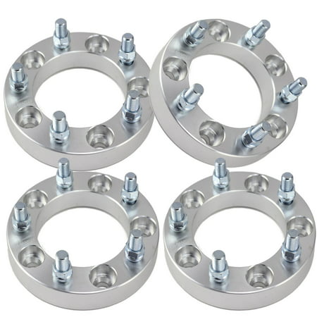 Set of 4 | 1" 5x5.5 (5x139.7) Wheel Spacers | Fits  Dodge Ram 1500 Ford F-100 Bronco Jeep CJ | 1/2" (Best Wheel Spacers For Ram 1500)