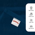 thumbnail image 6 of RIVERSIDE 2 Pack Luxury Bath Sheets 35×70 Soft Quick Dry Extra Large Cotton Towels 600 GSM Hotel Quality Spa - Dark Blue, 6 of 8