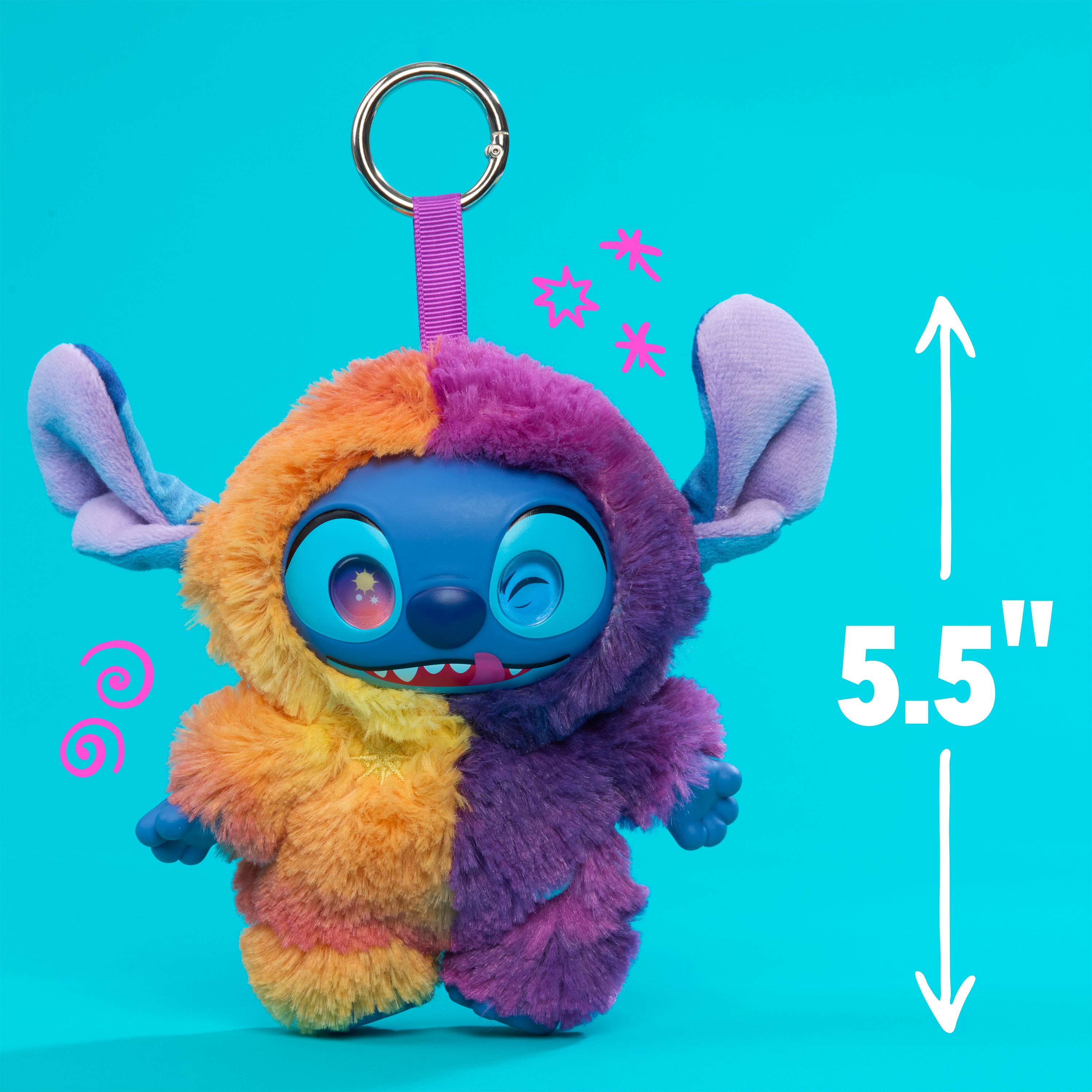 Happy Haul Disney Stitch Sleepy Stars Vinyl Plush Clip-On photo 3