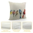 thumbnail image 4 of JRXY  Watercolor Birds Decorative Pillow Covers Lovely Birds Rest on Wire Cushion Cover Spring Home Decor Throw Pillowcase  White, 4 of 5