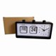 thumbnail image 2 of Mechanical Alarm Clock Novelty Flip Clock Desktop Digital Clock,White, 2 of 4