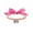 Hot Pink, variant on Pearl Rhinestone Pet Collar with Bow Tie - Adjustable Sparkly Cat & Small Dog Necklace - Cute Jewelry Accessory for Puppies and Kittens(White,M)