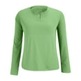 thumbnail image 5 of Long Sleeve Tee Shirts for Women! Comdrip Women's Long Sleeve Crew Neck Cotton T Shirt Classic Fit Shirt Soft Breathable Casual Tee Basic Tops Women Long Sleeve T Shirts Green M, 5 of 10